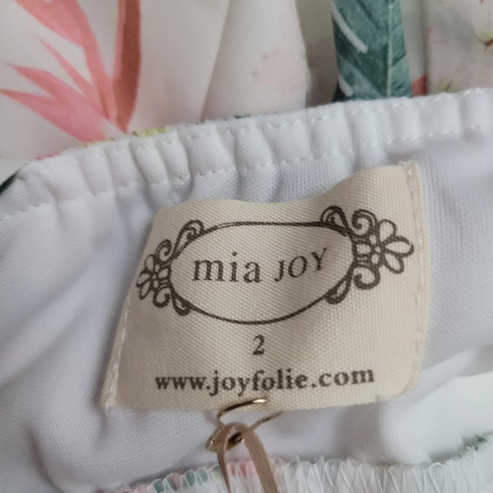 NWT Joyfolie Mia Joy Quinn Dress Palm Springs Floral 2T